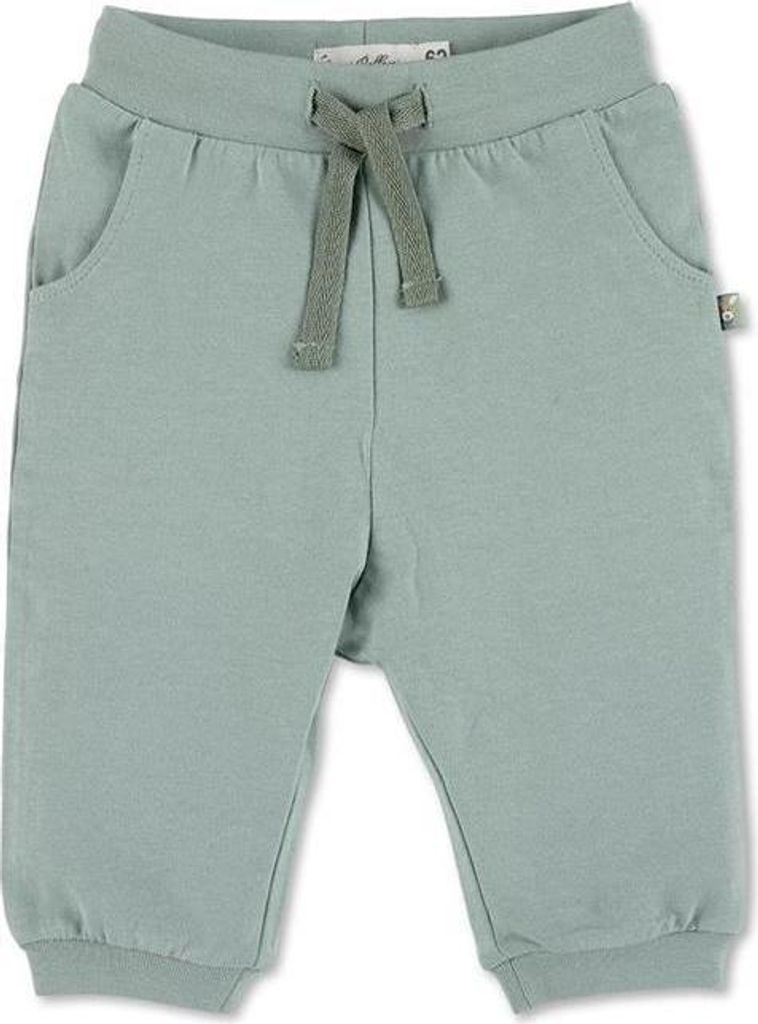 Sterntaler Hose aus leichtem Sweat mit Esel Emmi Patch steingrün 86