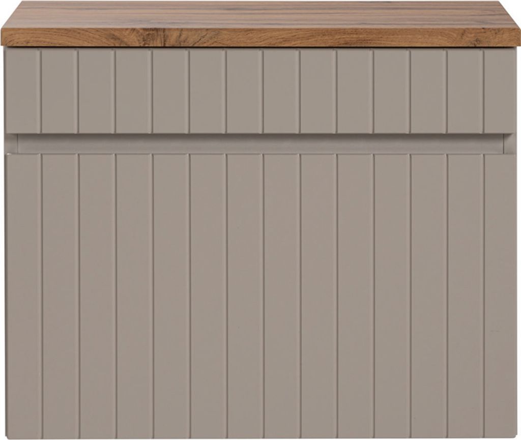 Waschtisch Unterschrank 60 cm Kaschmir Waschtischplatte Eiche Nb. IRAKLIO-56-CASHMERE B/H/T ca. 60,4/48,5/46 cm