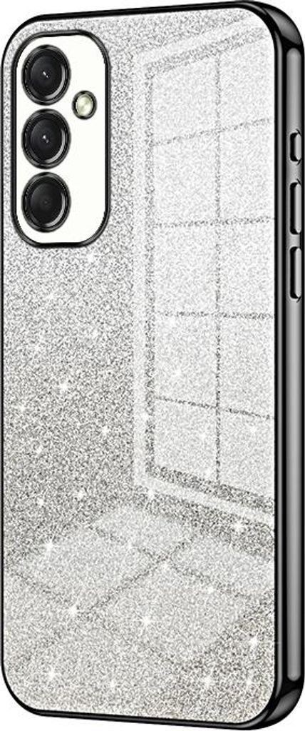 Glitzer Hülle für Samsung Galaxy A16 - Phonesta Crystal Sparkle Silikon Back Cover - Schwarz