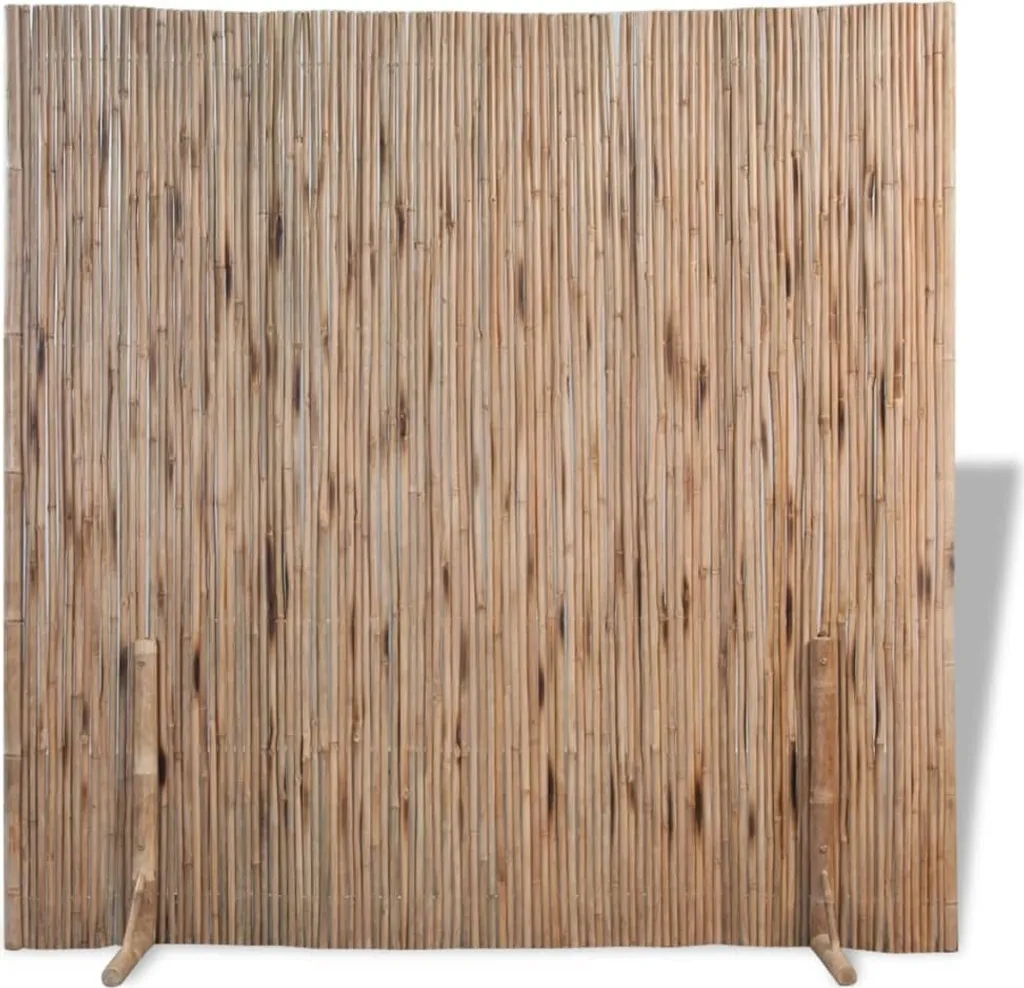 The Living Store Clôture en bambou 180x170 cm - Brise-vue naturel jardin