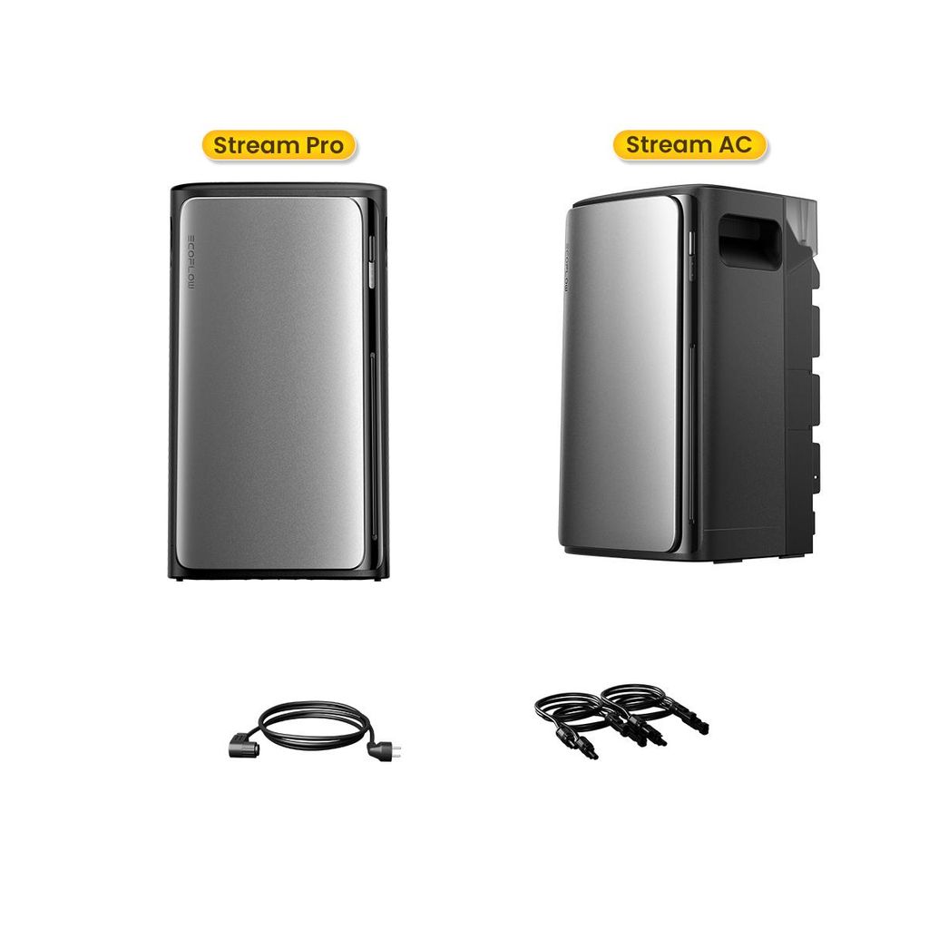 Balkonkraftwerk Speicher 3840Wh Ecoflow Stream Pro 3 MPPT mit Stream AC Speicher für Balkonkraftwerk(0% MwSt)