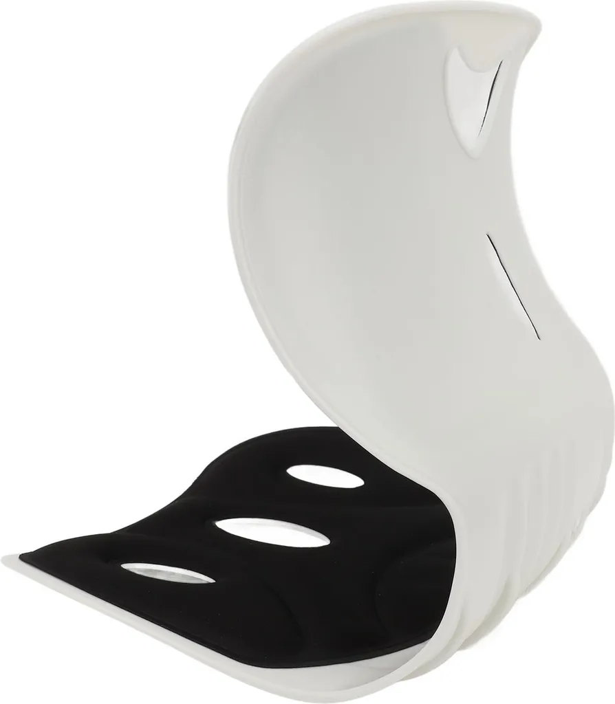 Soutien lombaire et coussin de chaise ergonomique en tissu noir