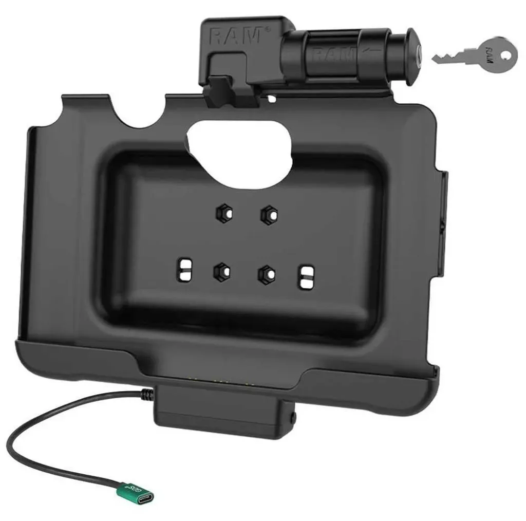 Support de charge sécurisé Tab Active4 Pro Ram Mounts USB-C Argenté - 2