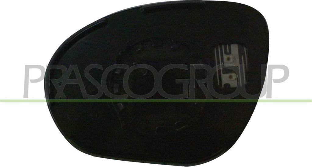 PRASCO Spiegelglas Außenspiegel Rechts für NISSAN JUKE (F15) Beheizbar Konvex unGetönt DS7007513P