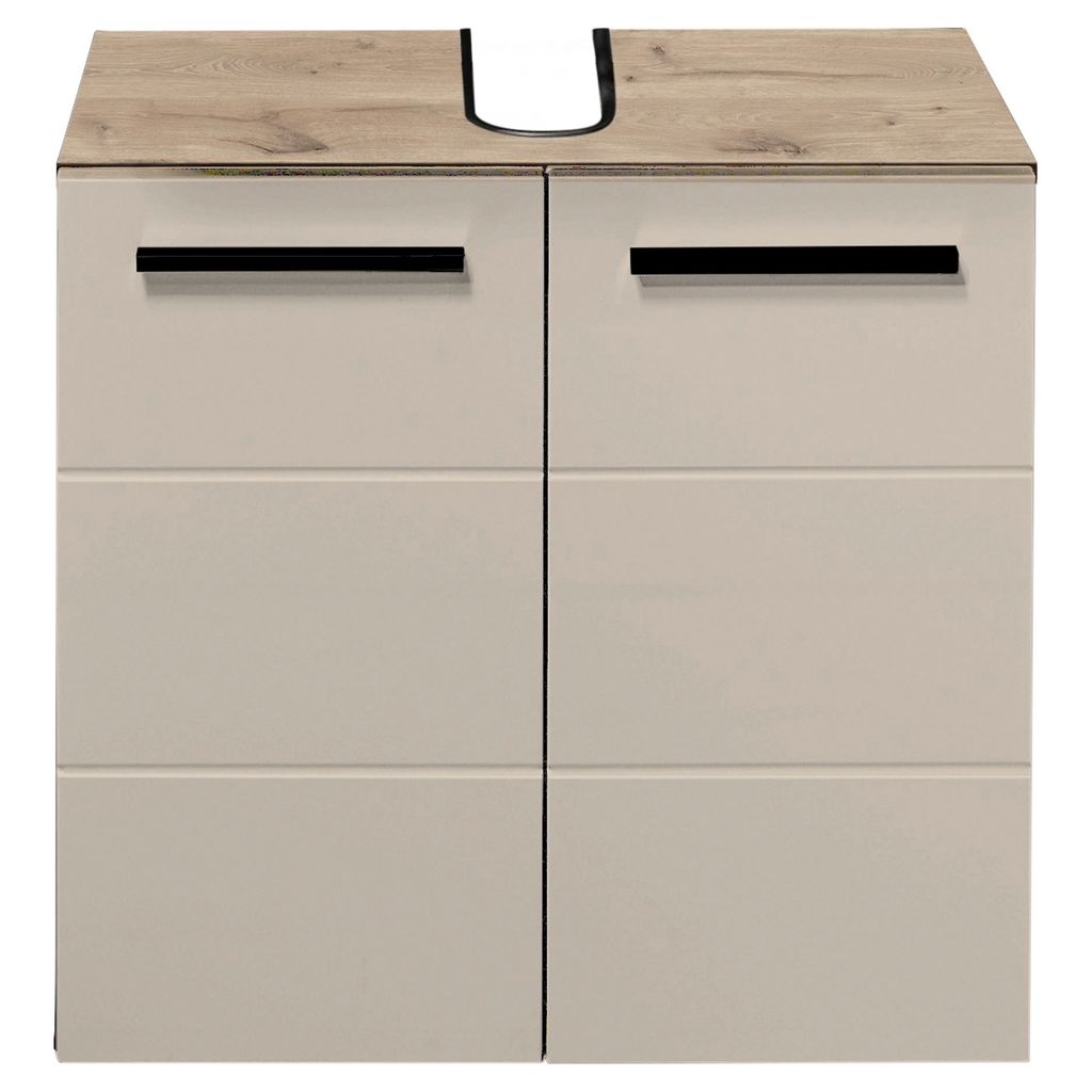 Waschbeckenunterschrank HARPER BEIRA BHT 60x62x31 cm beige Produktbild 