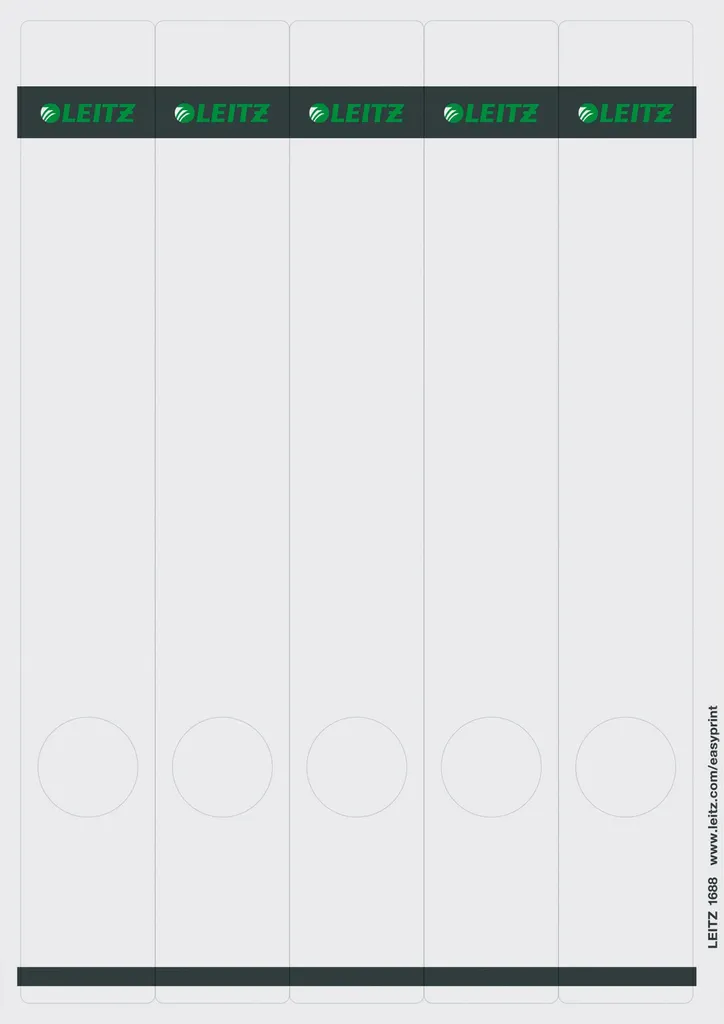 Leitz 1688 125 Etichette Dorso Grigio 39x285mm - Offerta Ufficio