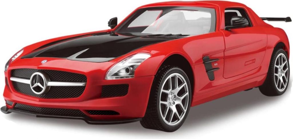Mercedes-Benz 1:14 2.4G SLS AMG offiziell lizenziertes ferngesteuertes Auto, 2,4 GHz Fernsteuerung, für Kinder ab 6 Jahren, Rot