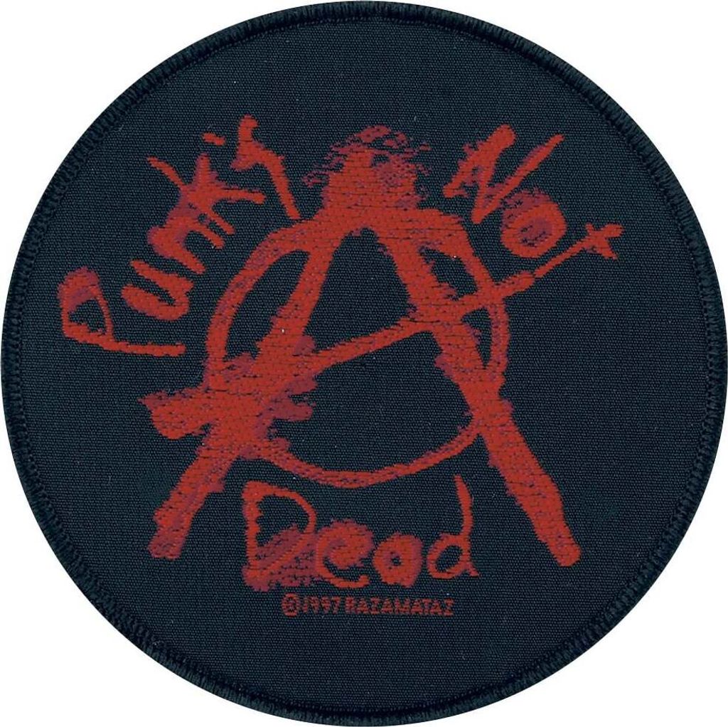 Punk's Not Dead Patch schwarz/rot Band-Merch 100% Polyester Standard