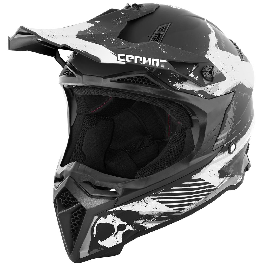 Germot Helm GM 540, matná čierna/biela-šedá farba - veľkosť Obrázok produktu 