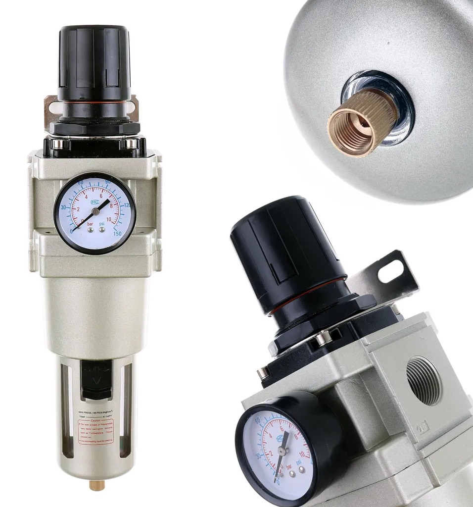 Éliminez l'eau du compresseur avec ce régulateur d'air 1 pouce filtrant