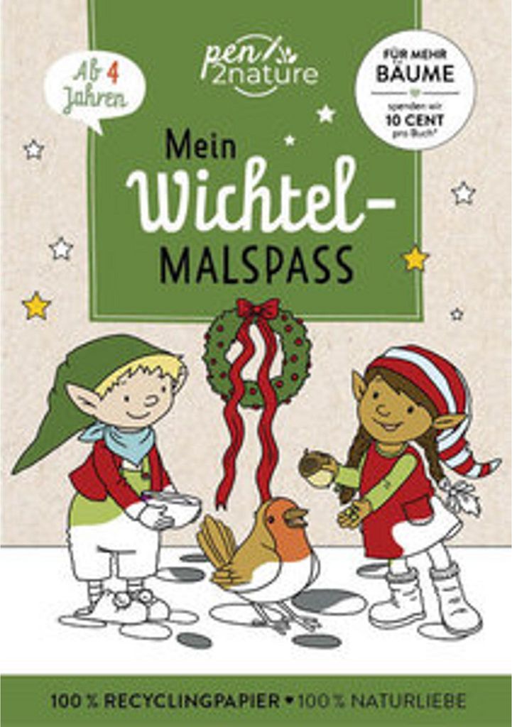Wichtel Malblock für Kinder ab 4 Jahren mit über 50 Produktbild 