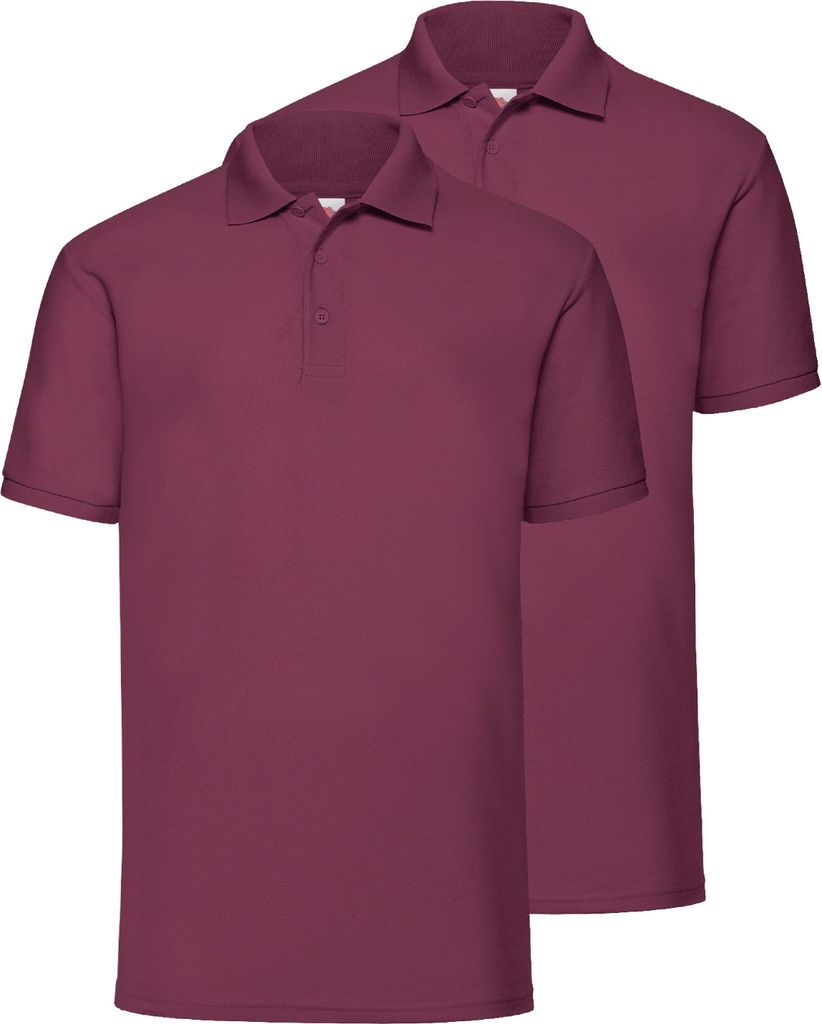 Doppelpack Fruit of the Loom 65/35 Polo + GRATIS MyShirt Stoffbeutel