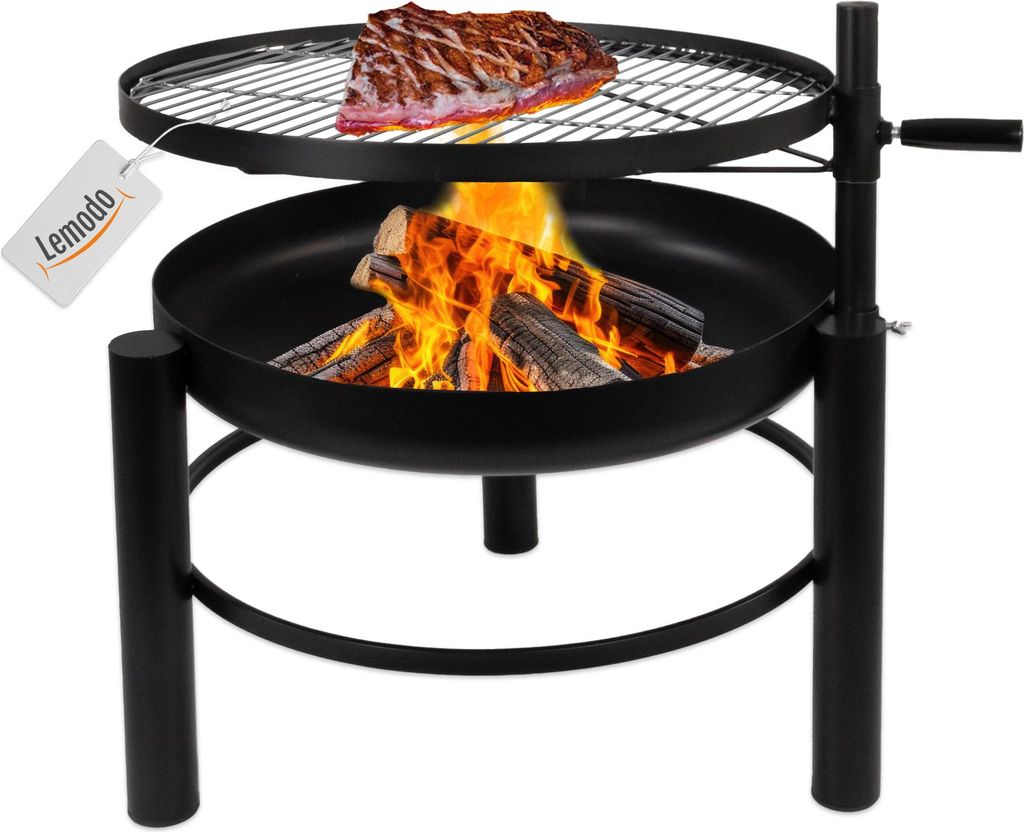 Feuerschale mit Grillrost, Schwenkgrill höhenverstellbar Produktbild 