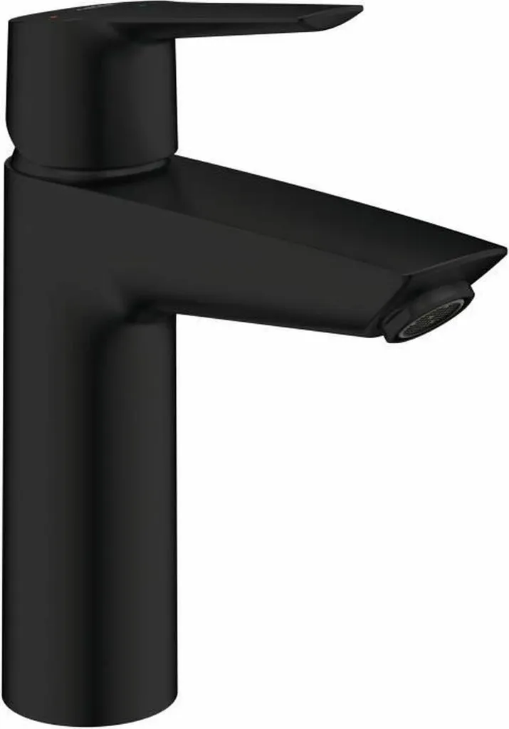 Robinet Mitigeur Lavabo Grohe Start Noir Mat avec Tirette de Vidage