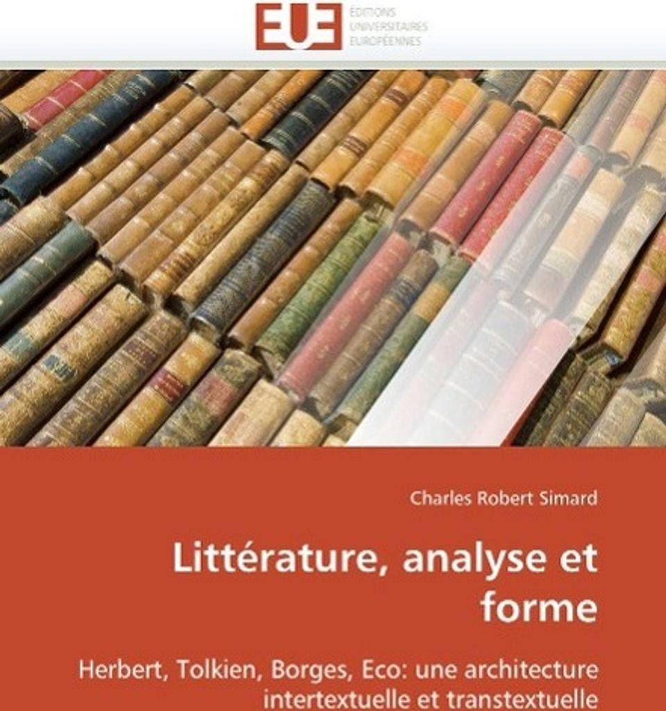 Littérature, analyse et forme