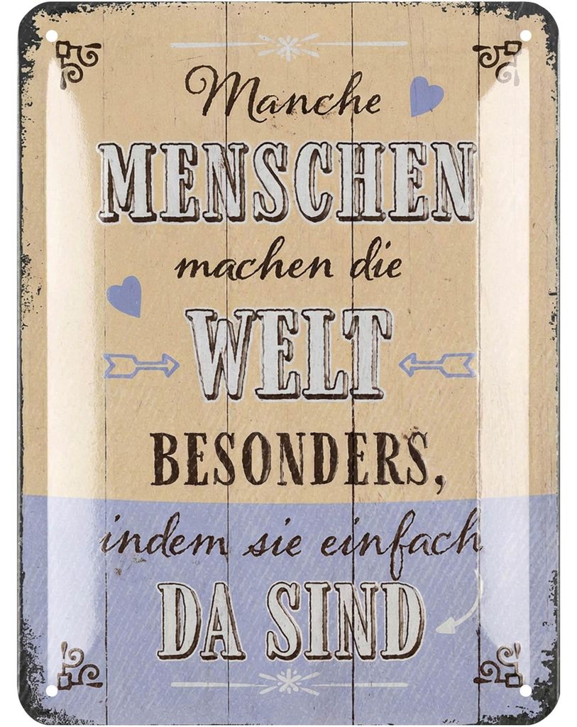 LANOLU Retro Blechschild, lustige Sprüche Schild Produktbild 