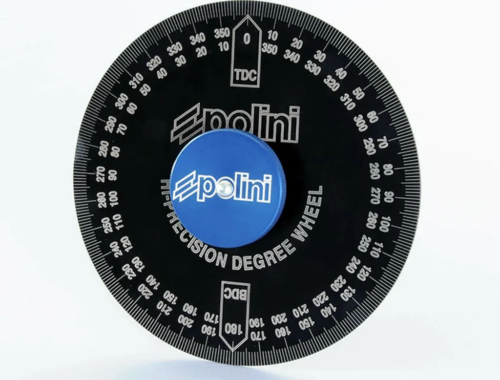 Disque gradué Polini aluminium Ø 220mm avec adaptateur pour calage moteur
