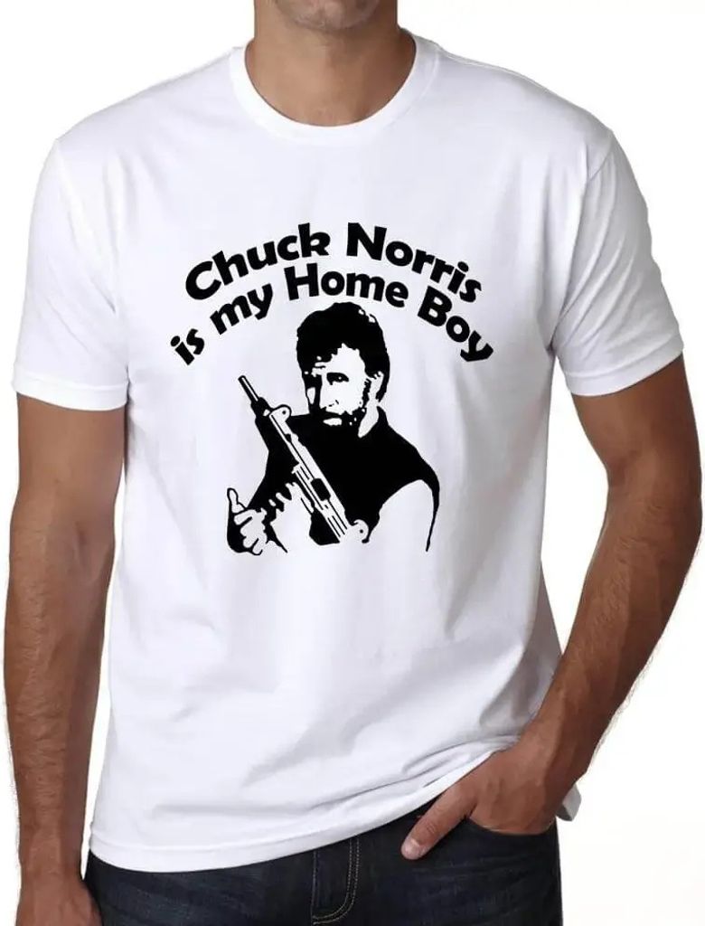 Herren Grafik T-Shirt Chuck Norris der Junge aus der Heimat – Chuck Norris My Home Boy – Öko-Verantwortlich Vintage Jahrgang Kurzarm Lustige D...