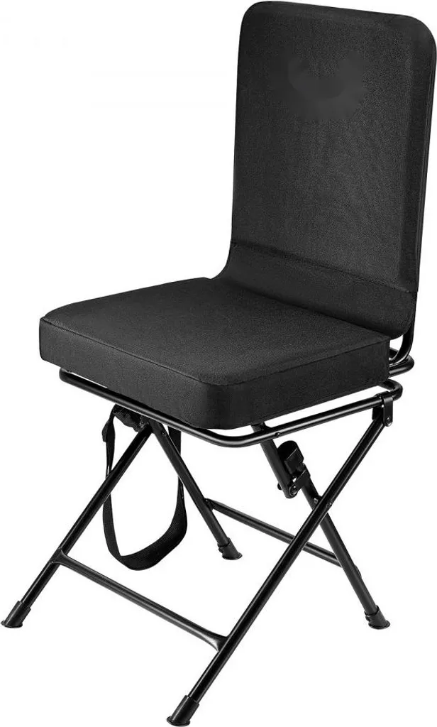 Siège de pêcheur pivotant et pliable - Fauteuil de camping avec dossier - 11