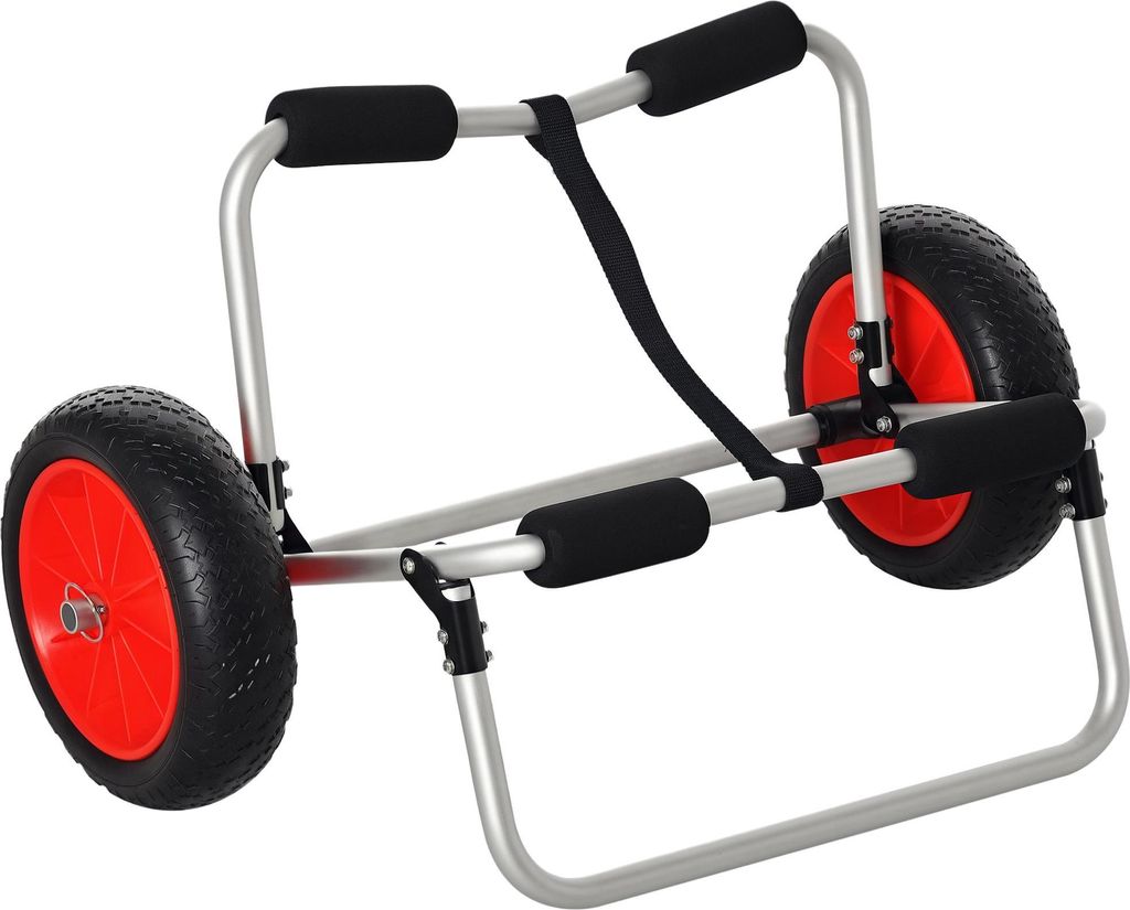 HOMCOM Chariot de transport trolley pour kayak, stand-up Image du produit 