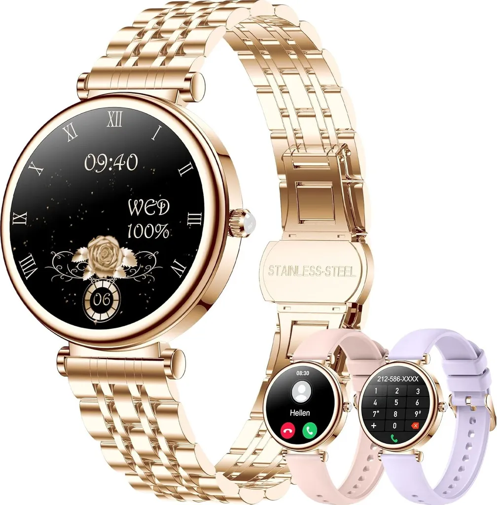 Betatree Smart Watch da donna Orologio digitale con funzione di risposta alle chiamate