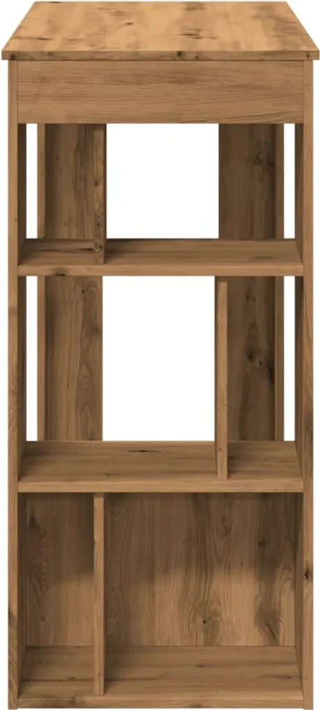 Mobile Bar Moderno vidaXL Rovere 102cm - Salvaspazio con Scaffali - 5