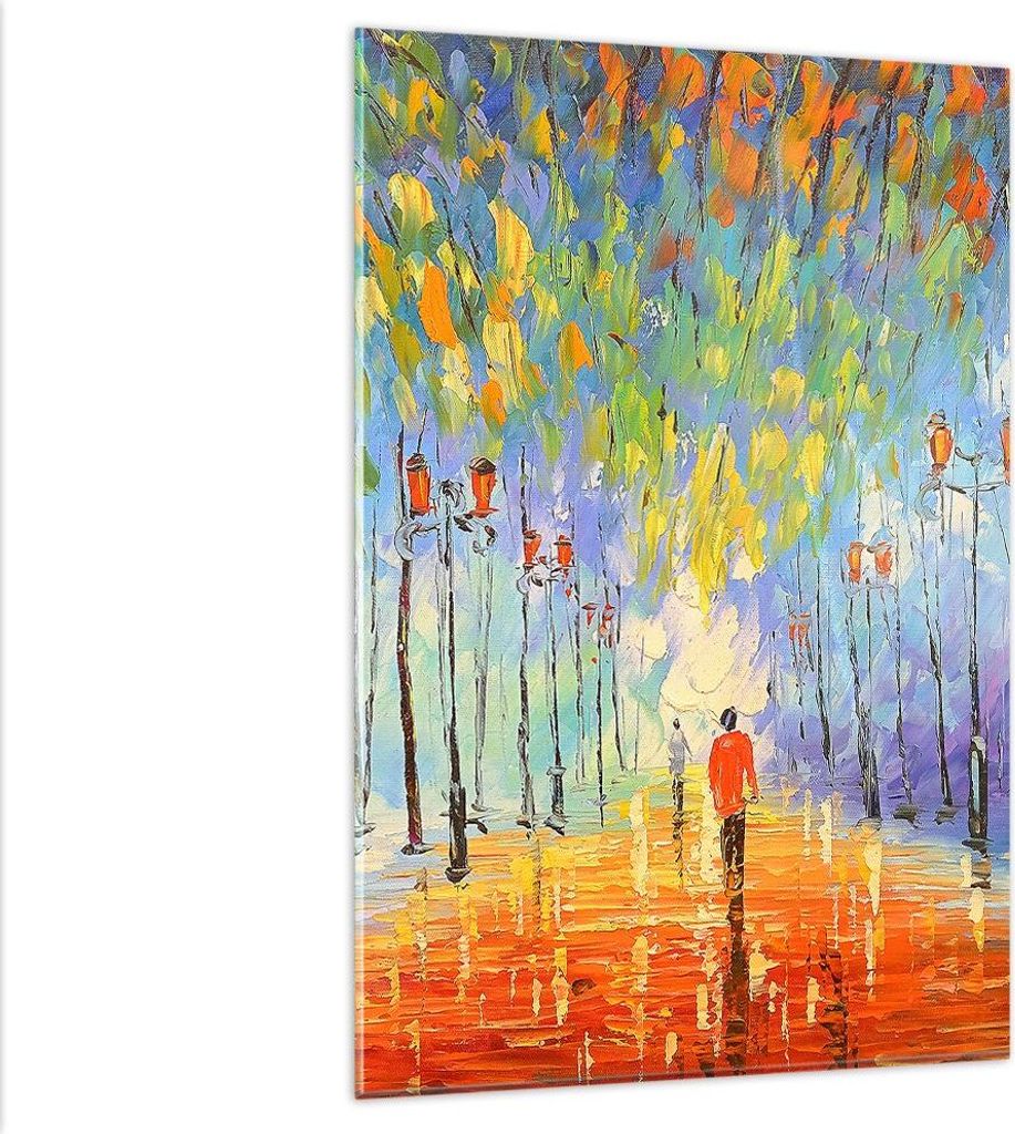 Bilder auf glas - Einteilig - Park Natur - 80x120cm - Glasbilder - Wandbilder - Bilder - Kunstdruck - zum Aufhängen bereit - Wanddekoration aus Gl...