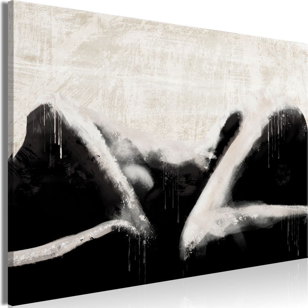 Italienischer Leinwand Leinwandbild - Lying Beauty (1 Part) Wide 120x80 cm Menschen h-C-0204-b-a