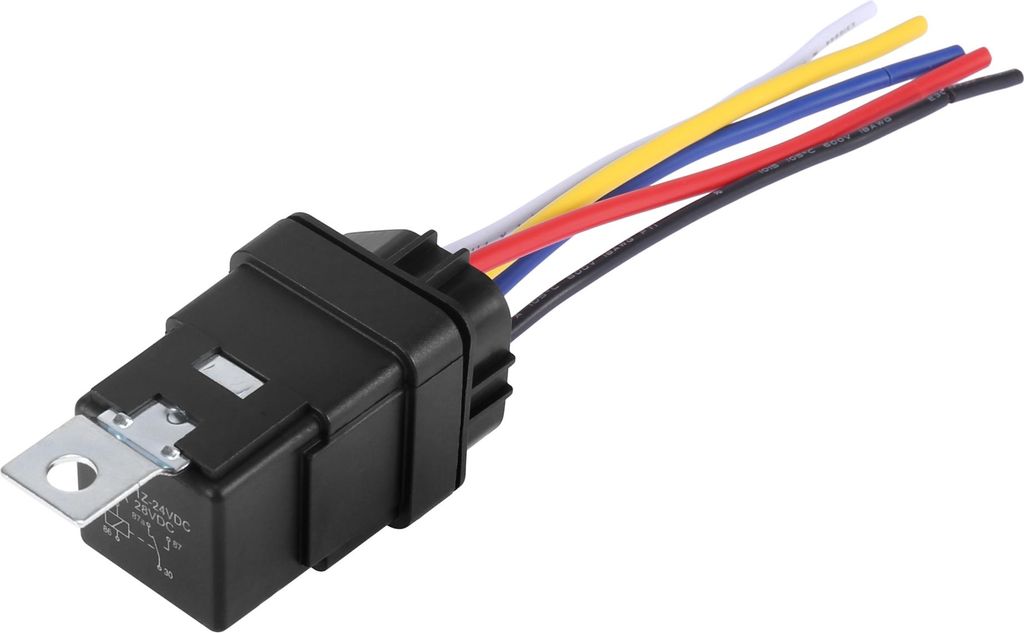 5 Pin DC 24V 40A Auto Universal Wasserdichter Relaisschalter Power mit Kabelbaum