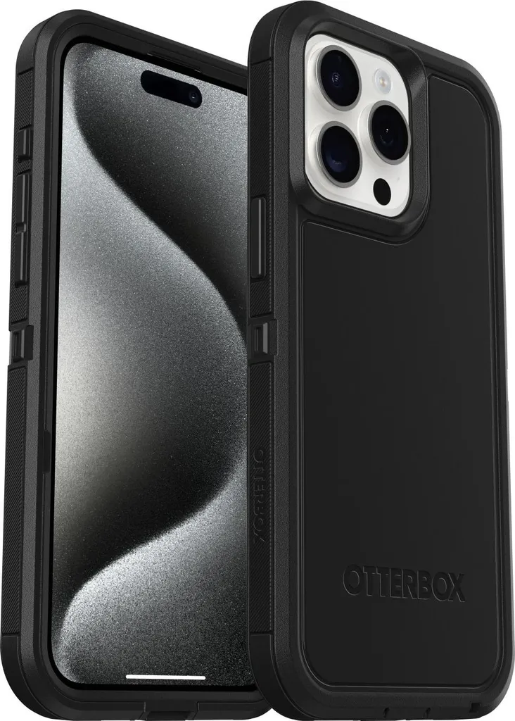 Coque Chantier iPhone 15 Pro Max Otterbox Defender XT Noire B2B