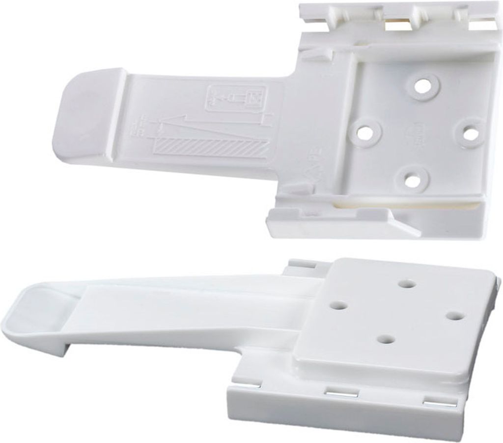 Unterlegkeil-Halterung Set Hartplastik L285xB120xH20mm G.0,09kg weiß 2 St./Set
