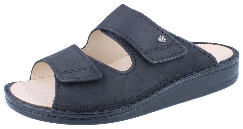 Chanclas uni Finn Comfort Riad, color negro, de cuero, Imagen del producto 