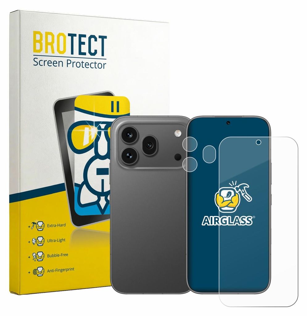 BROTECT Schutzglas für Honor 600 Pro (Display+Kamera) Schutzfolie Panzer Folie Glas Display Schutz klar