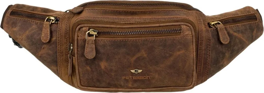 Borsa a Tracolla Peterson Greg57391 - Stile Vintage in Cuoio Vero