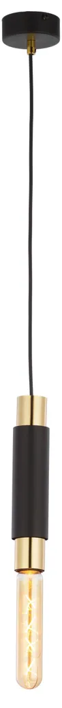 Suspension LILE Jupiter Noire et Or : Éclairage Ciblé pour Plafond Haut