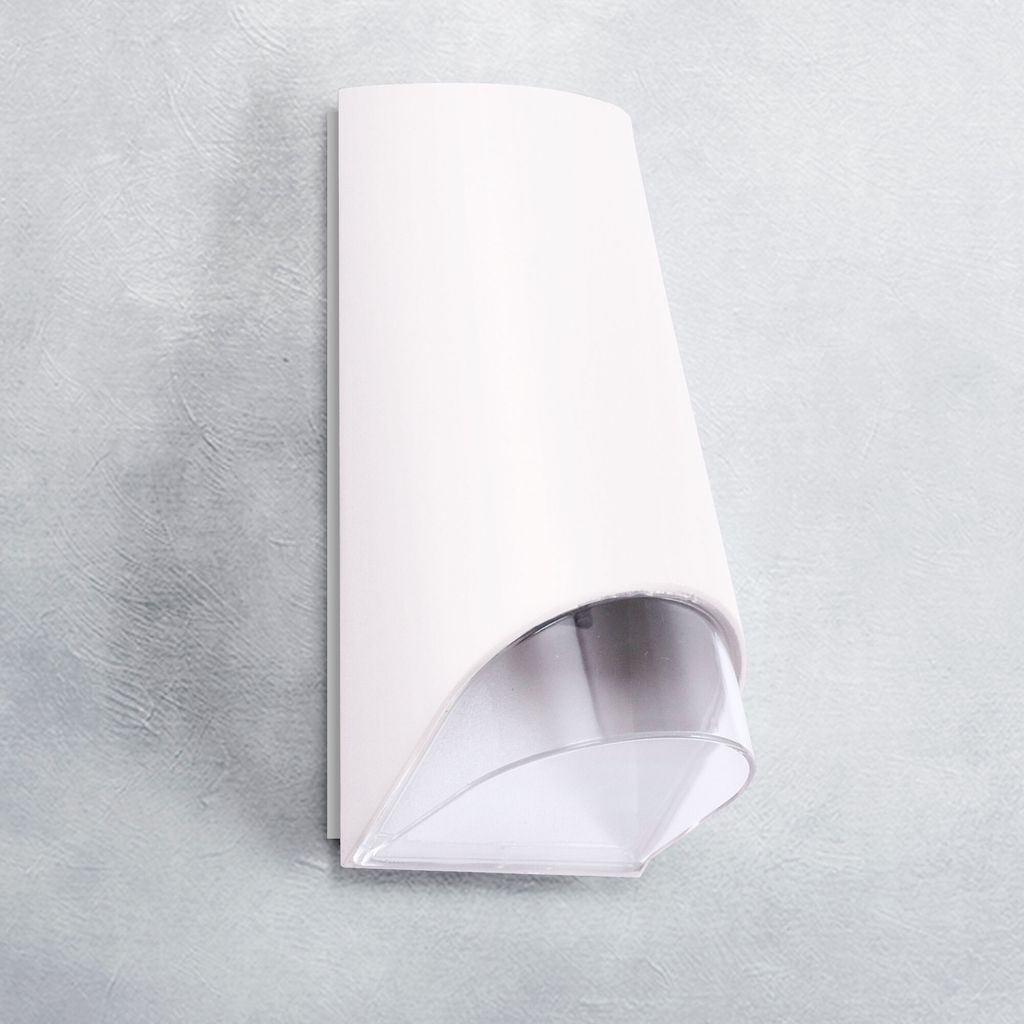 Außenwandleuchte 348A-WH: Modern und Elegant in Weiß, IP44 Schutz