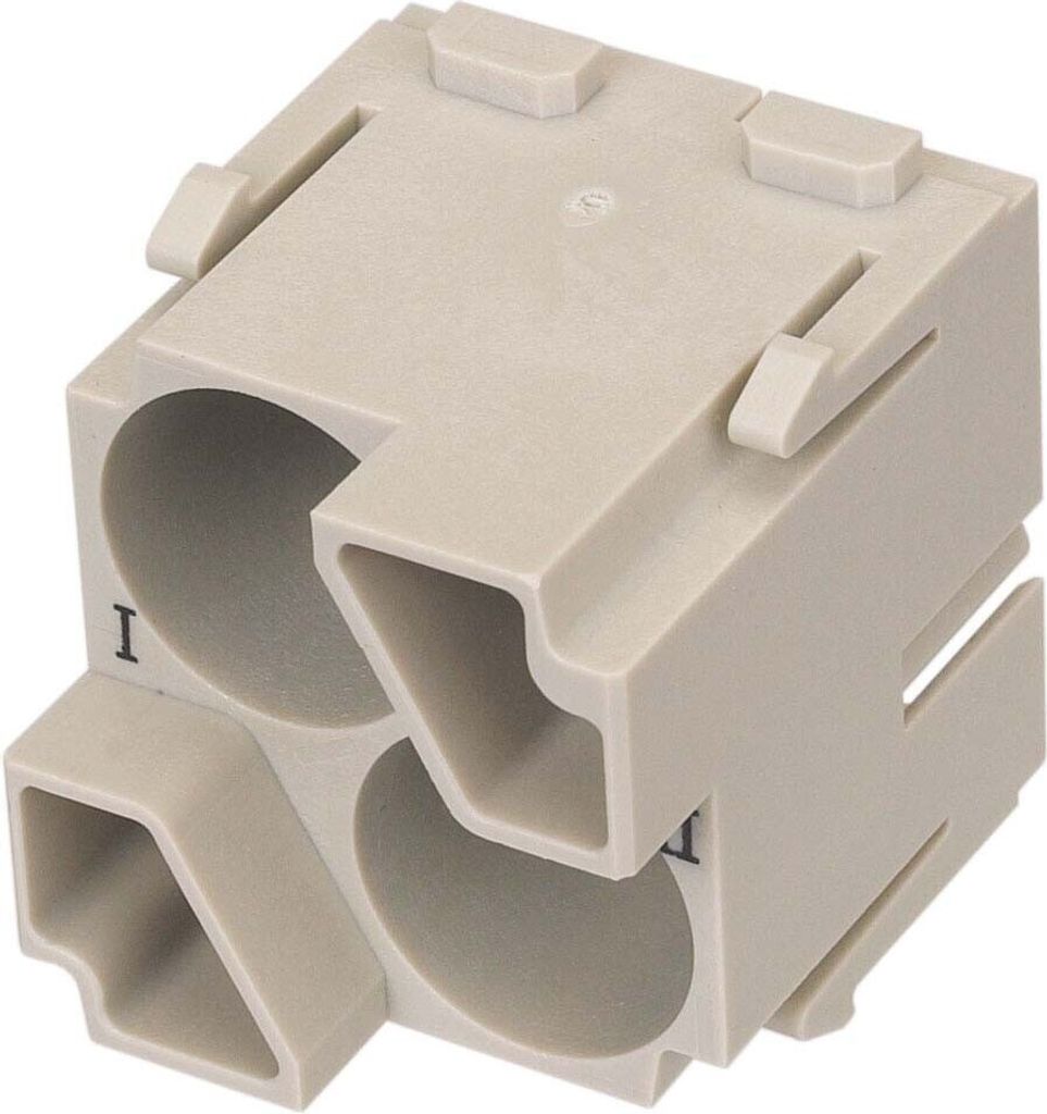 HARTING Han Halterung für zwei Han Quintax (OLD) Stifteinsatz (M) Steckzyklen >=500 Temperaturbereich -40°C bis 85°C -