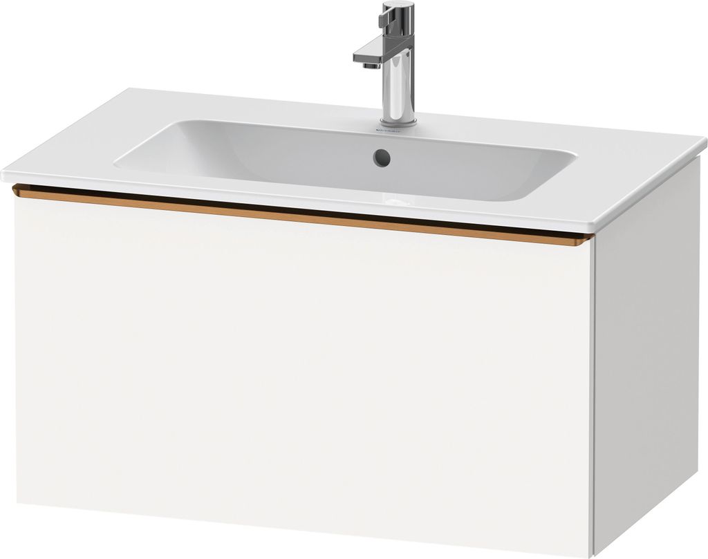 Duravit D-Neo Waschtischunterbau wandhängend, 810x440x462mm, 1 Auszug, mit Griff Bronze gebürstet, DE4262004180000