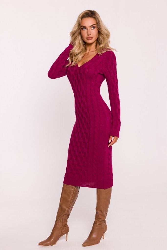 Made of Emotion Pulloverkleid für Frauen Xum M824 rosa One size