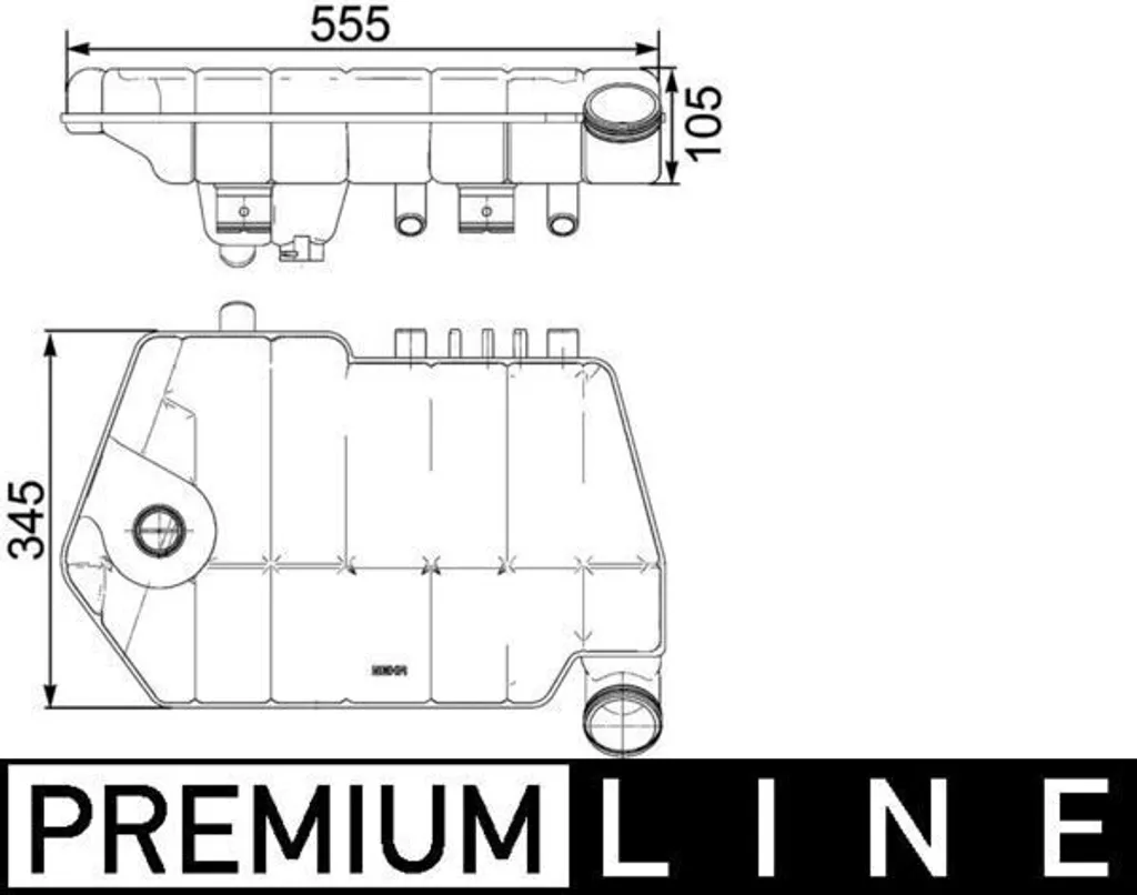Vase d'expansion MAHLE CRT 66 000P haute résistance thermique et pression