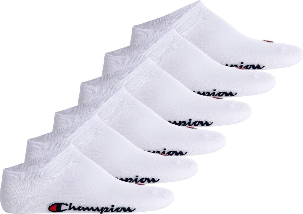 Champion Uni Sneaker Socken, 6er Pack - Sneaker Socken Basic, Logo Weiß EU 39-42
