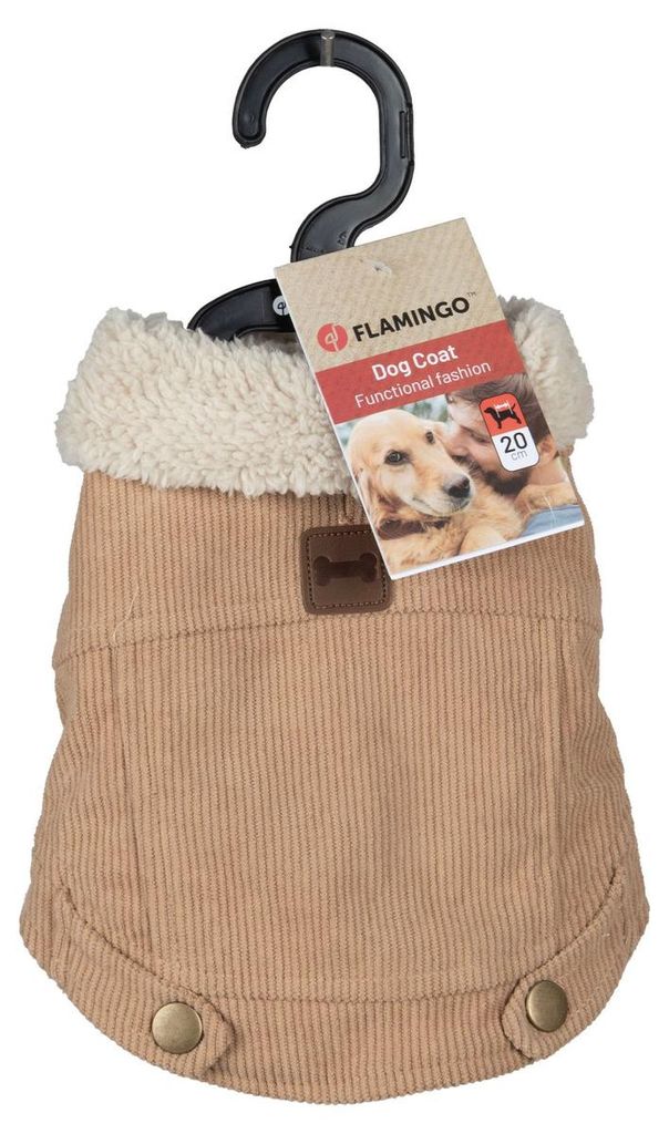 Flamingo Hundemantel Endor beige, Rückenlänge: 20 cm