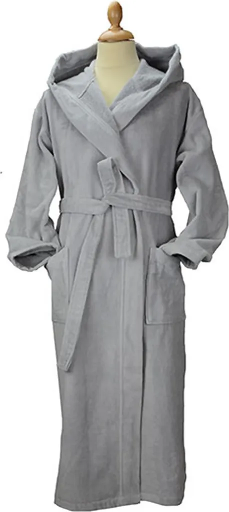 Accappatoio con Cappuccio A&R 029.50 Grigio Chiaro XXL | Comfort Spa