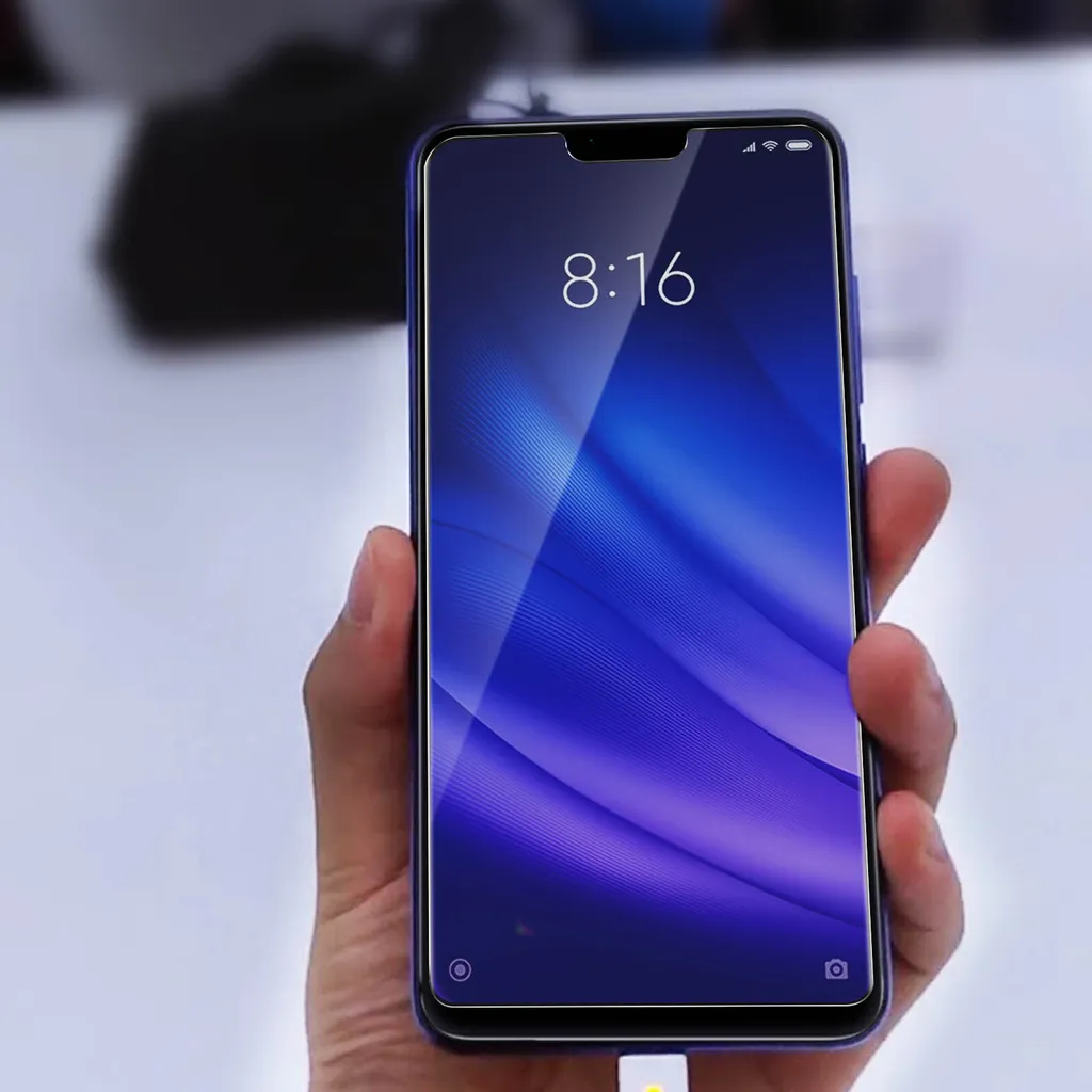 NEW'C 3 Pezzi Vetro Temperato Per Xiaomi Mi 8 / Mi 8 Pro / Mi 8 Explorer - Protezione Schermo 9H - 5