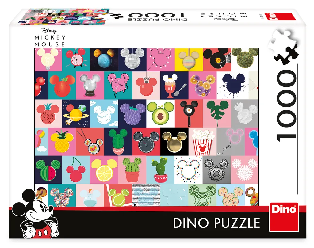 Puzzle Mickey Mouse 1000 pièces - Qualité Premium DINO Format 66x47cm