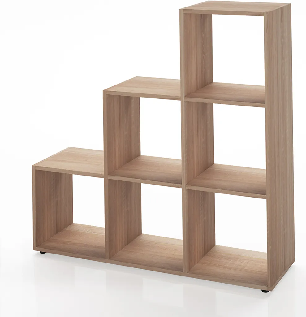 Meuble de rangement Vicco Sonoma 105x107.5cm bibliothèque ouverte