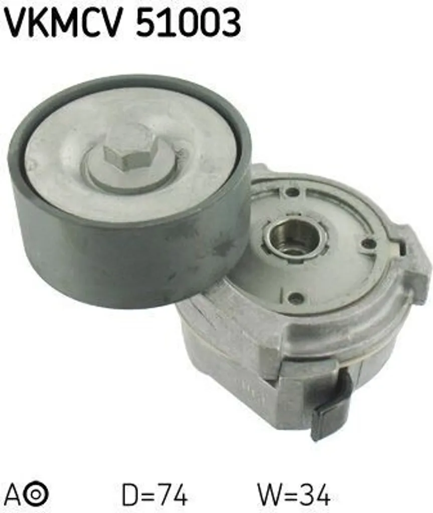 Tendeur SKF VKMCV 51003 Robuste pour Courroie Trapézoïdale Vario OE