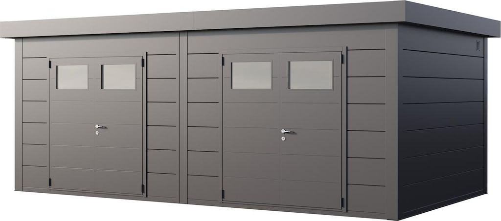 Telluria Metallgerätehaus Duo 3336+ Zweiraum-Gartenhaus Produktbild 