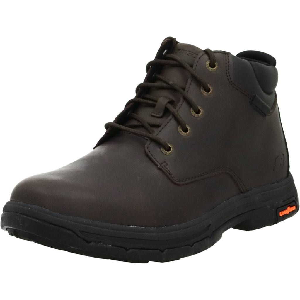 Skechers Relaxed Fit: Segment 2.0 - Brogden Veterschoenen Hoog - Donkerbruin - Maat 41