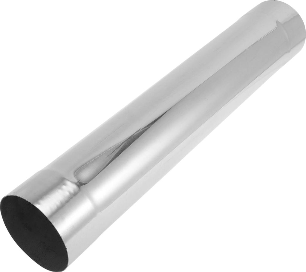 102mm 4" OD Edelstahl Gerades Mandrel Auspuffrohr 22 Zoll Länge DIY Benutzerdefinierte Auto Modifizierte Rohrleitung Oberflächenpolitur Silberton